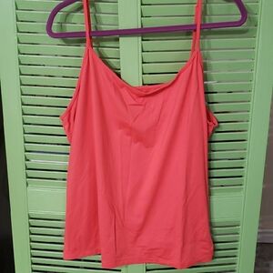 Lane Bryant Orange Pink Fitted Camisole Top
